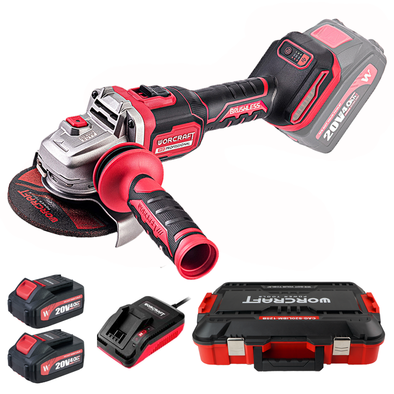 Угловая аккумуляторная бесщеточная болгарка Worcraft CAG‑S20LiBM‑125B (13291) Угловая аккумуляторная бесщеточная болгарка Worcraft CAG‑S20LiBM‑125B (13291)