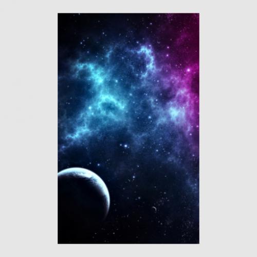 Стикер Космос и планета 12,3x20 см (24712874)