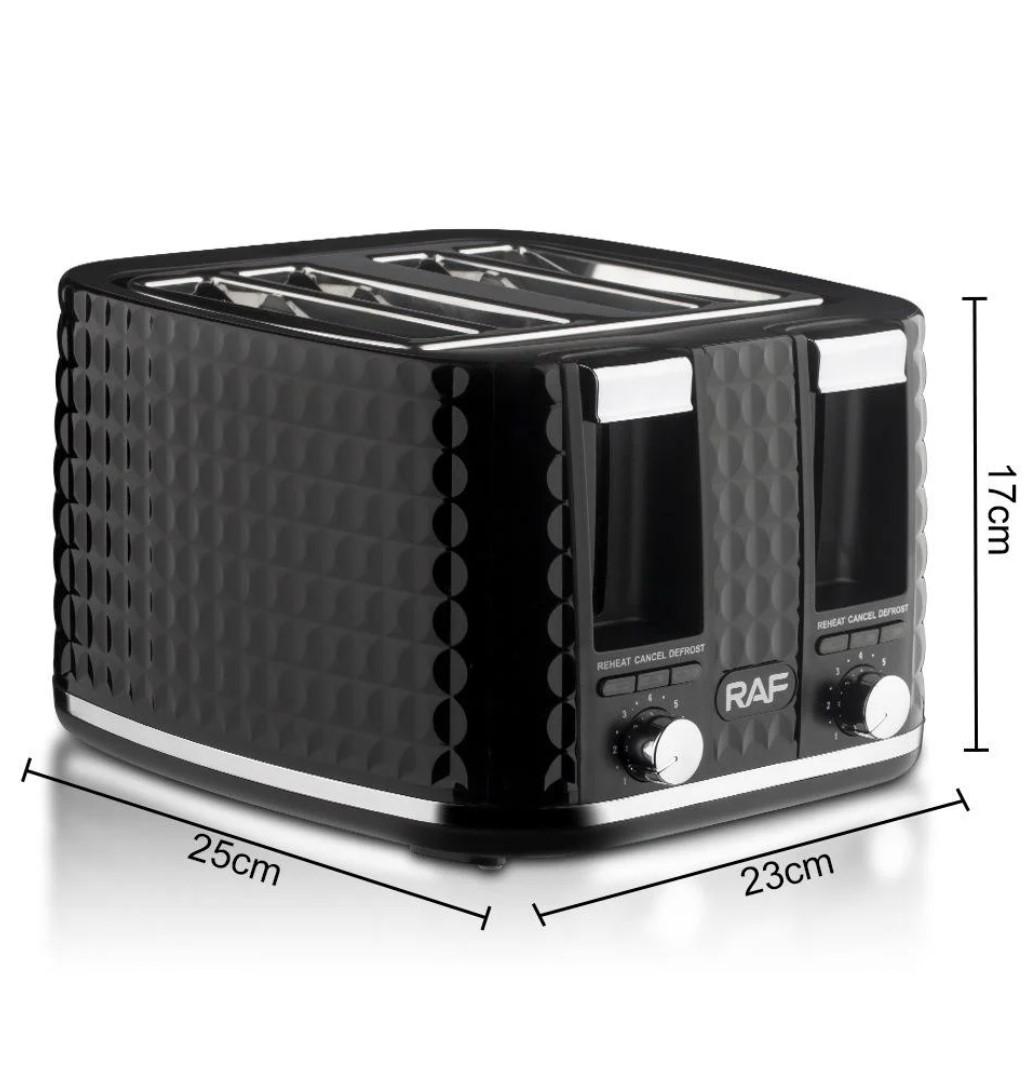 Тостер R.503 на 4 nости 1500 Вт Чорний (TSTR-1) - фото 4 Тостер R.503 на 4 nости 1500 Вт Чорний (TSTR-1) - фото 4