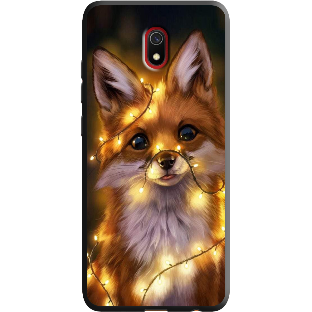 Чехол Boxface Xiaomi Redmi 8A Рождественская лиса Черный силикон (38341-up2399-38671) Чехол Boxface Xiaomi Redmi 8A Рождественская лиса Черный силикон (38341-up2399-38671)