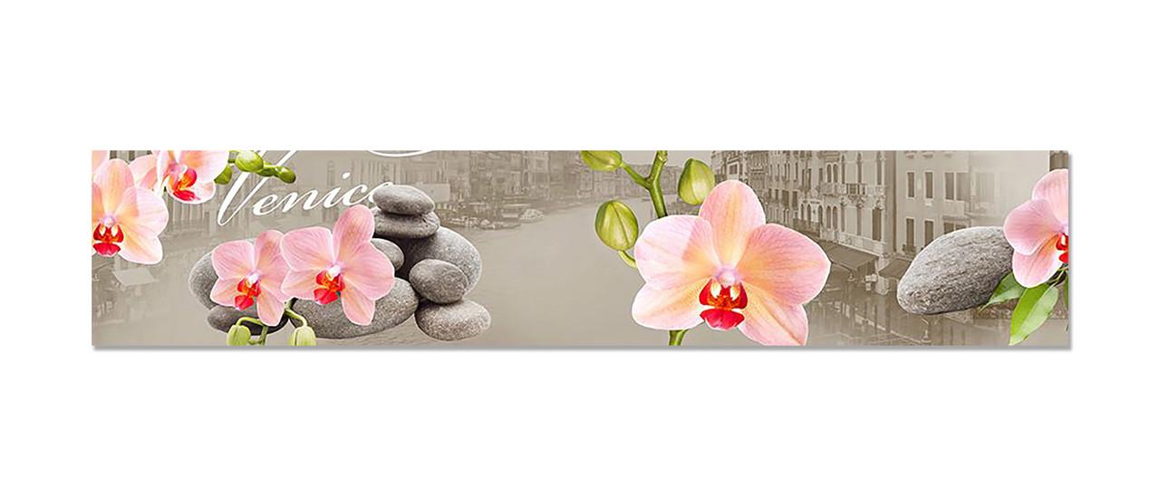 Наклейка виниловая на кухню Zatarga Венеция Орхидеи 600х3000 мм (1274515532)