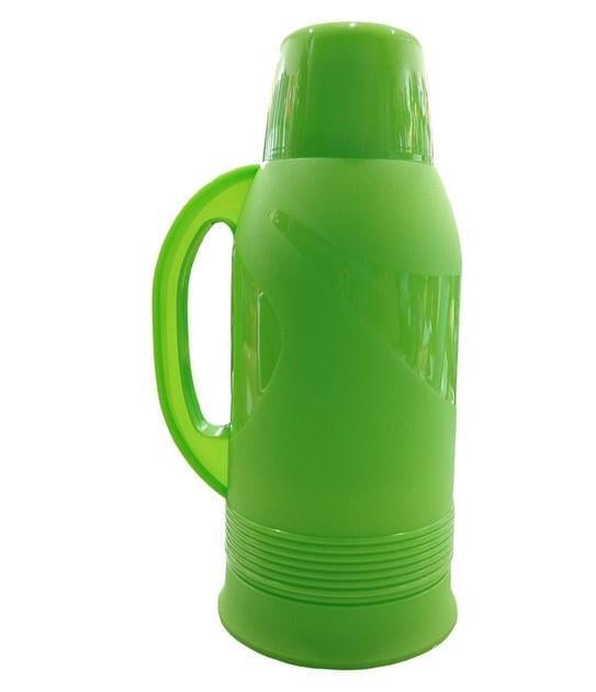 Термос Stenson со стеклянной колбой 1 л Зеленый