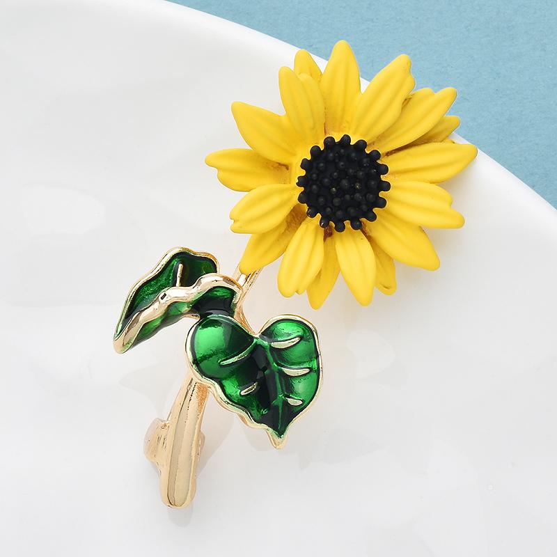 Брошка Соняшник 47x24 мм 11 г (494693371) - фото 3
