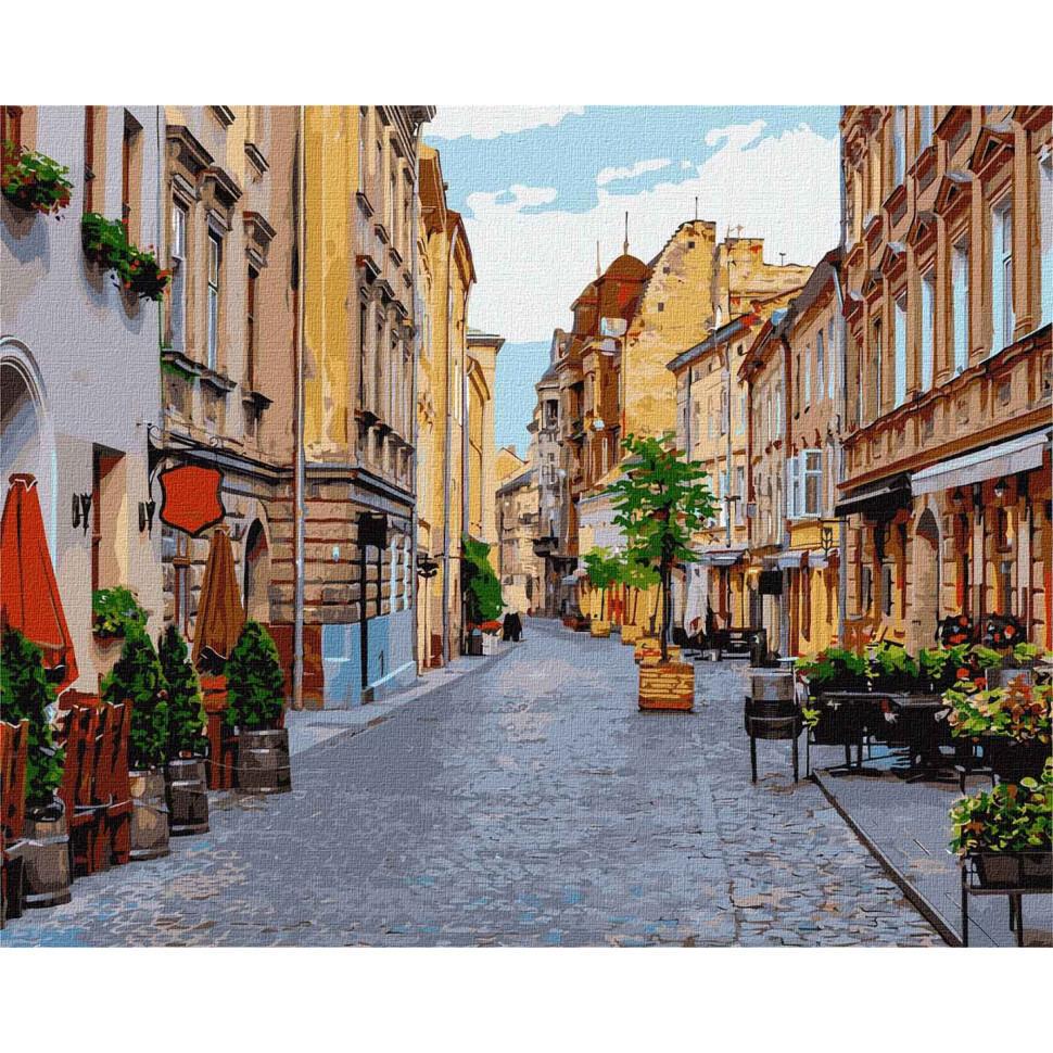 Картина по номерам Идейка Улочки Львова 40x50 см (KHO3594)