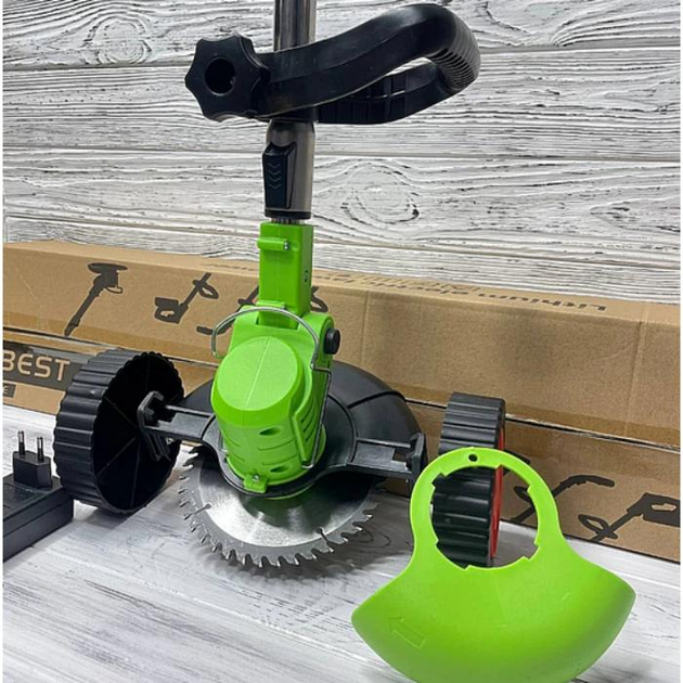 Триммер для травы на колесиках 48 V с 2-мя аккумуляторами - фото 2