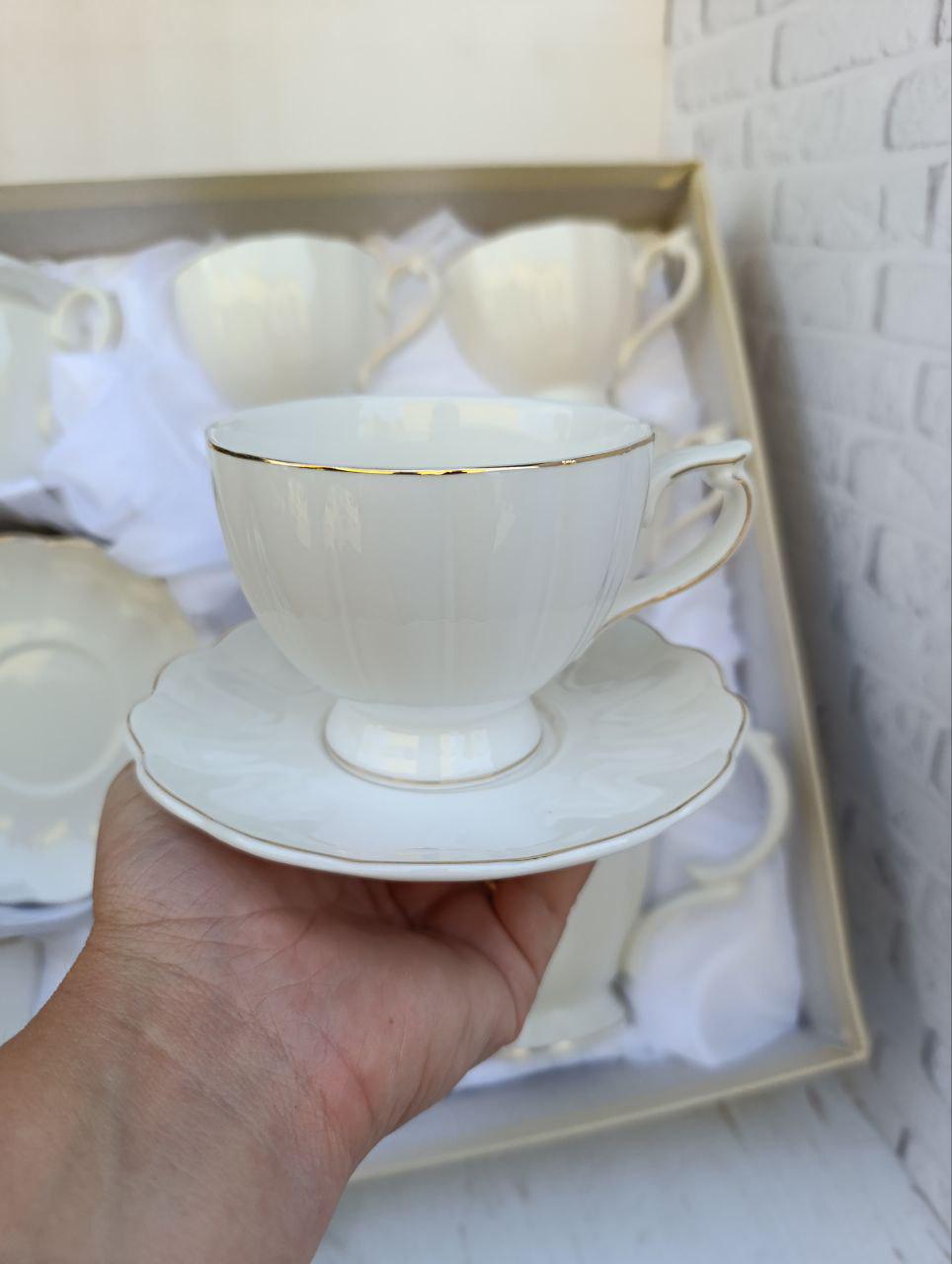 Чайный сервиз SNT Лауретта фарфор 240 мл/420 мл/1 л 14 предметов Белый (18040-00) - фото 4 Чайный сервиз SNT Лауретта фарфор 240 мл/420 мл/1 л 14 предметов Белый (18040-00) - фото 4