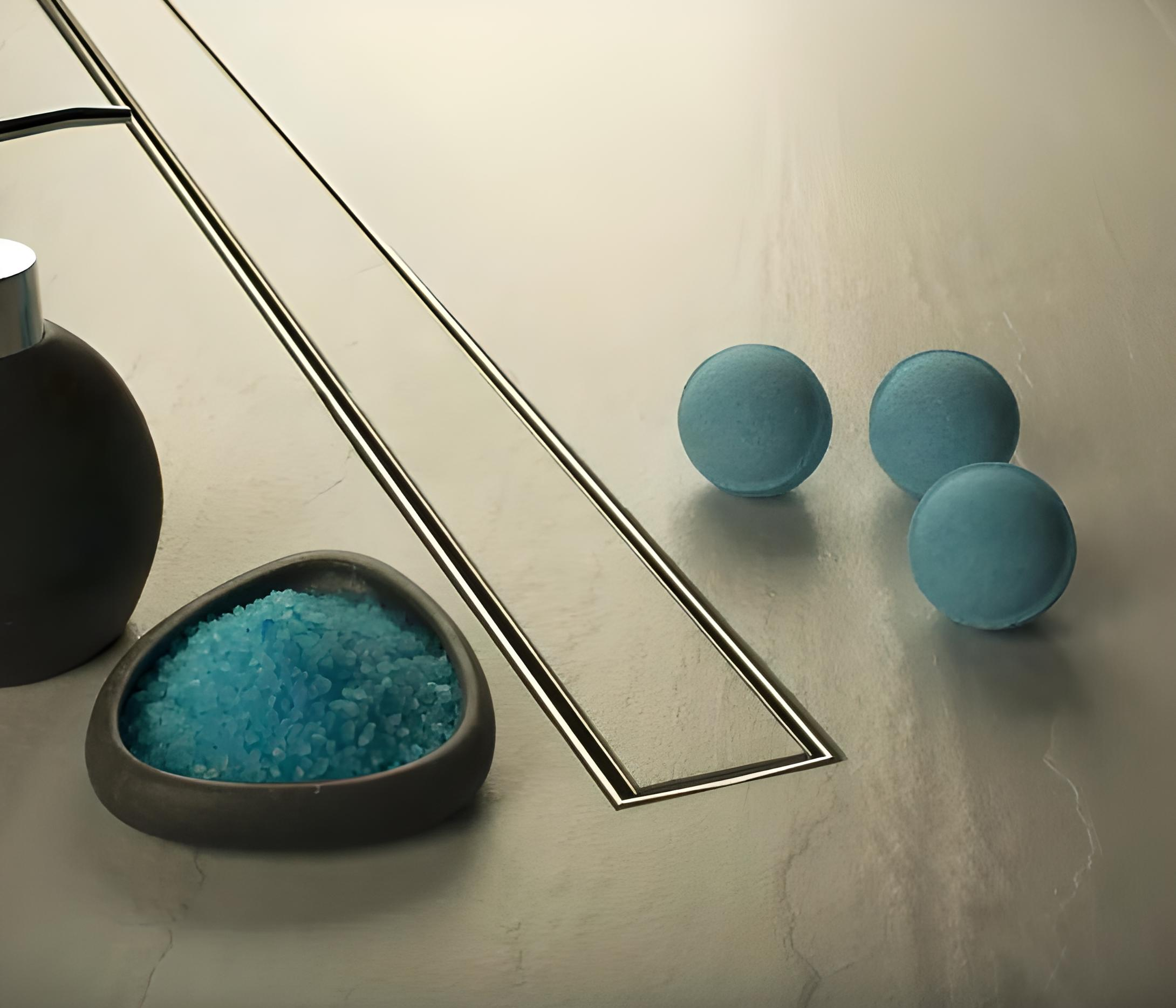 Канал душевой МСН вертикальный фланец/решетка Классик под плитку DN40 65x850 мм (CH-850КN3) - фото 2