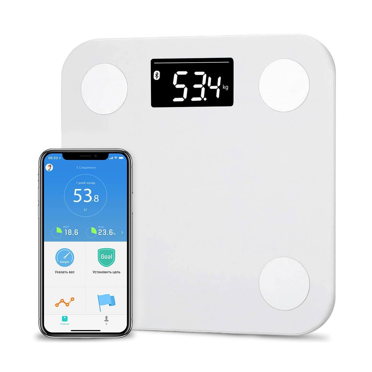 Ваги YUNMAI Mini Smart Scale White (M1501-WH) - фото 6