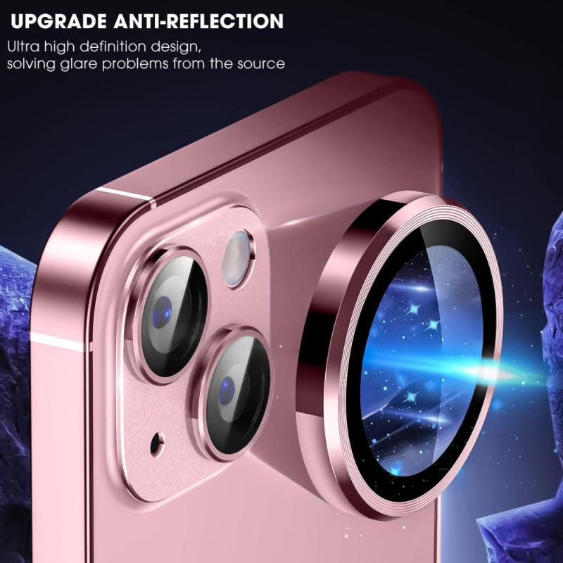 Захисне скло Metal Classic на камеру (в упак.) Apple iPhone 15 (6.1") / 15 Plus (6.7") Рожевий / Pink - фото 4