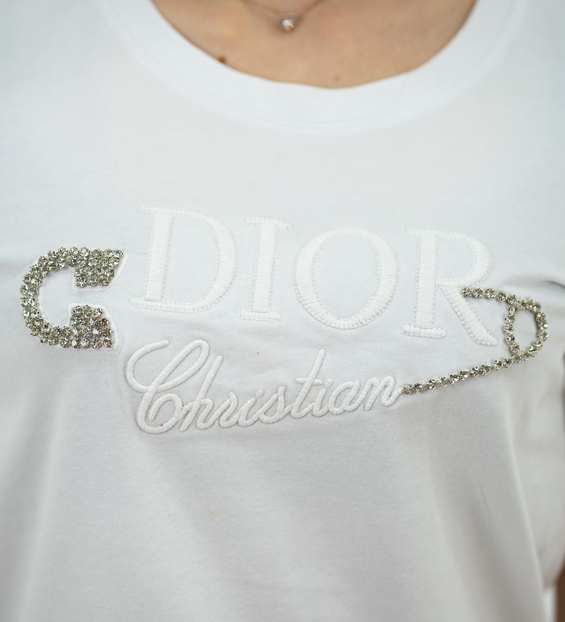 Футболка жіноча Cristian Dior L (B-1008 WT L) - фото 5