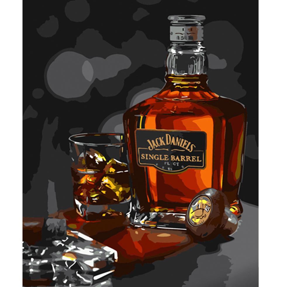 Картина по номерам Strateg Премиум Джек дениалс 40х50 см (HH081)