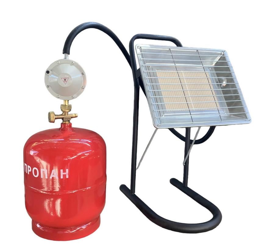 Комплект газовий обігрівач NURGAZ 310P/балон InterTool 8 л/редуктор зі шлангом/пальни (29515919)