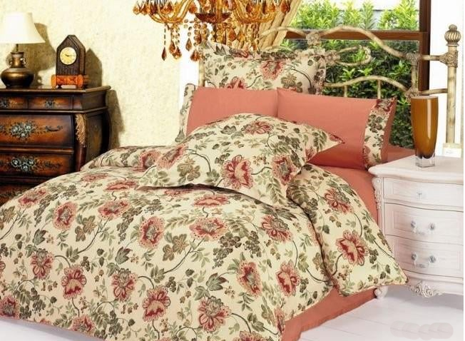 Комплект постельного белья Le Vele евро 200х220 см Бежевый (lv-376)