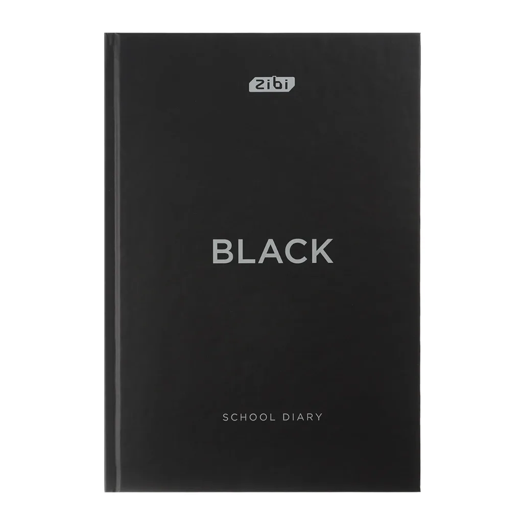 Щоденник шкільний ZiBi Black А5 тверда обкладинка скоба 40 арк. (ZB.13760-01) Щоденник шкільний ZiBi Black А5 тверда обкладинка скоба 40 арк. (ZB.13760-01)