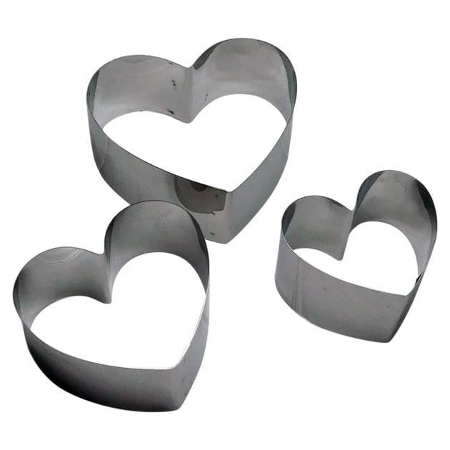 Набір форм кулінарних Серце металеві 3в1 (773fe743)