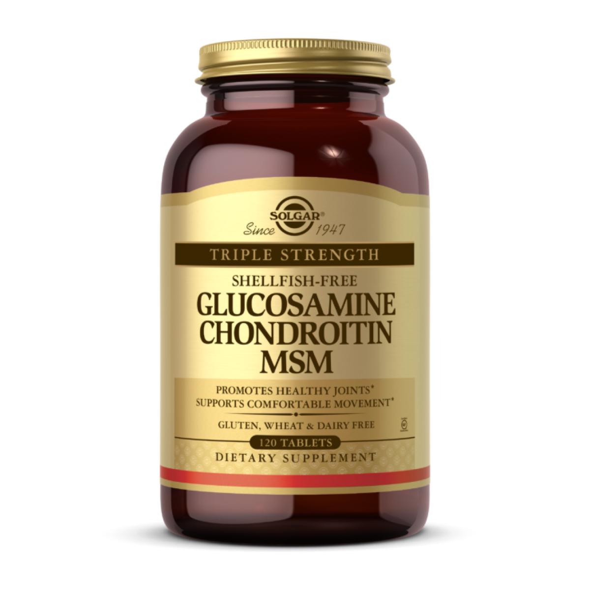 Хондропротектор Solgar Triple Strength Glucosamine Chondroitin MSM 120 табл.