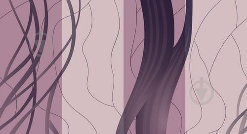 Обои на бумажной основе Шарм 140-06 моющиеся Стрим Декор лиловые   (0,53х10м.)