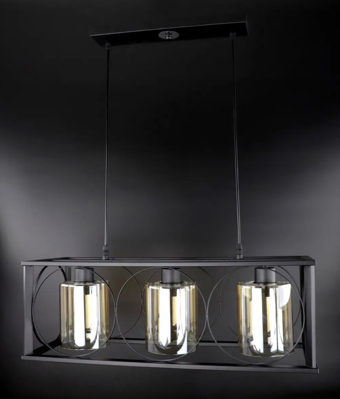 Люстра потолочная подвесная в стиле LOFT 11825/3-br Черный (NA005080)