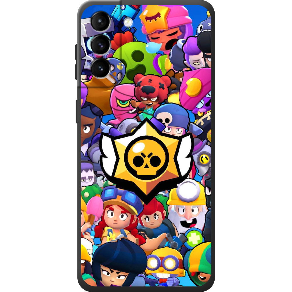 Чохол BoxFace Samsung Galaxy S21 FE (G990) Brawl Stars Чорний силікон (43973-up2389-44173)