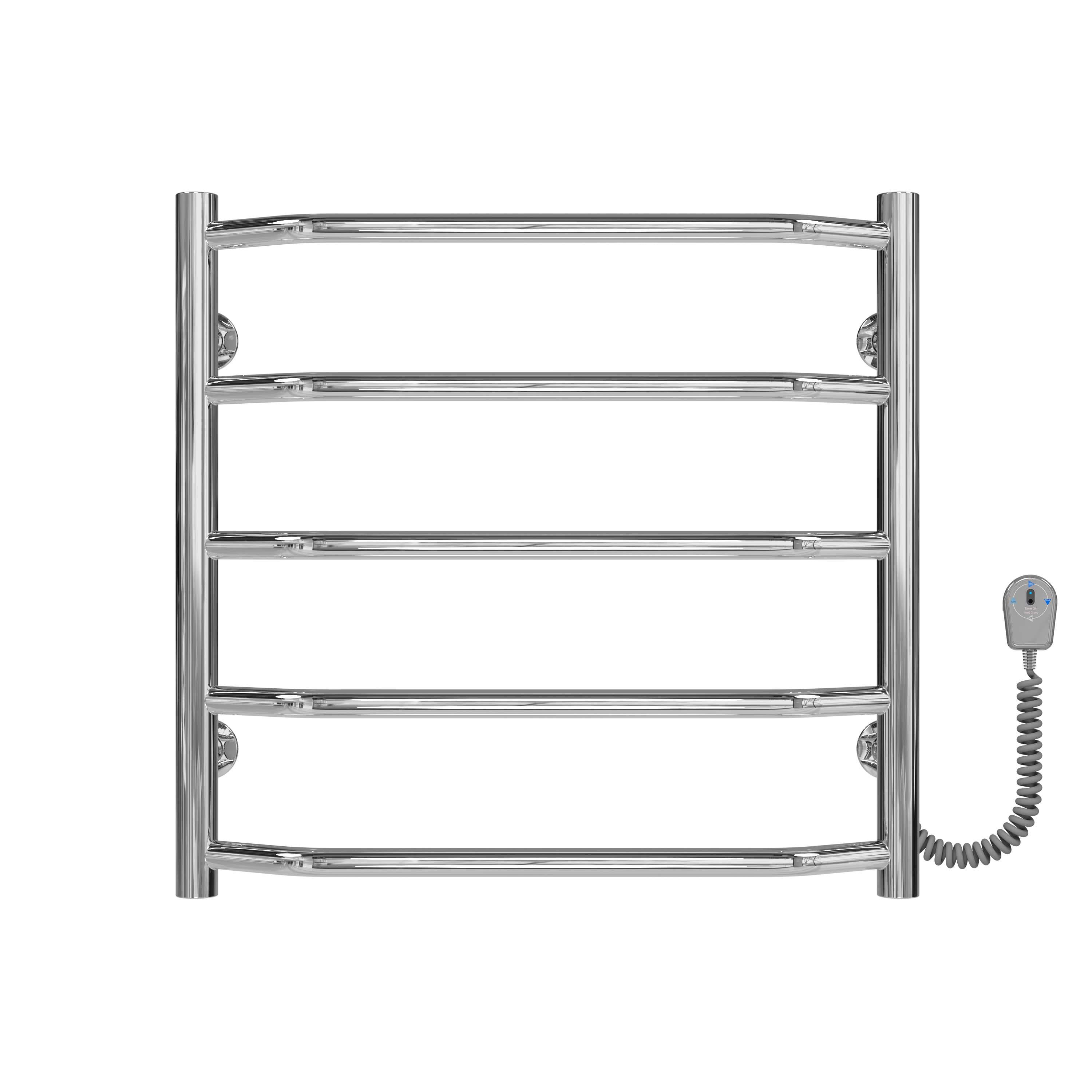 Полотенцесушитель электрический Deffi Трапеция П5 EF16 правое подключение нержавеющая сталь 500х500 мм Хром (C.TR.50.50.5.E.C.R.5)