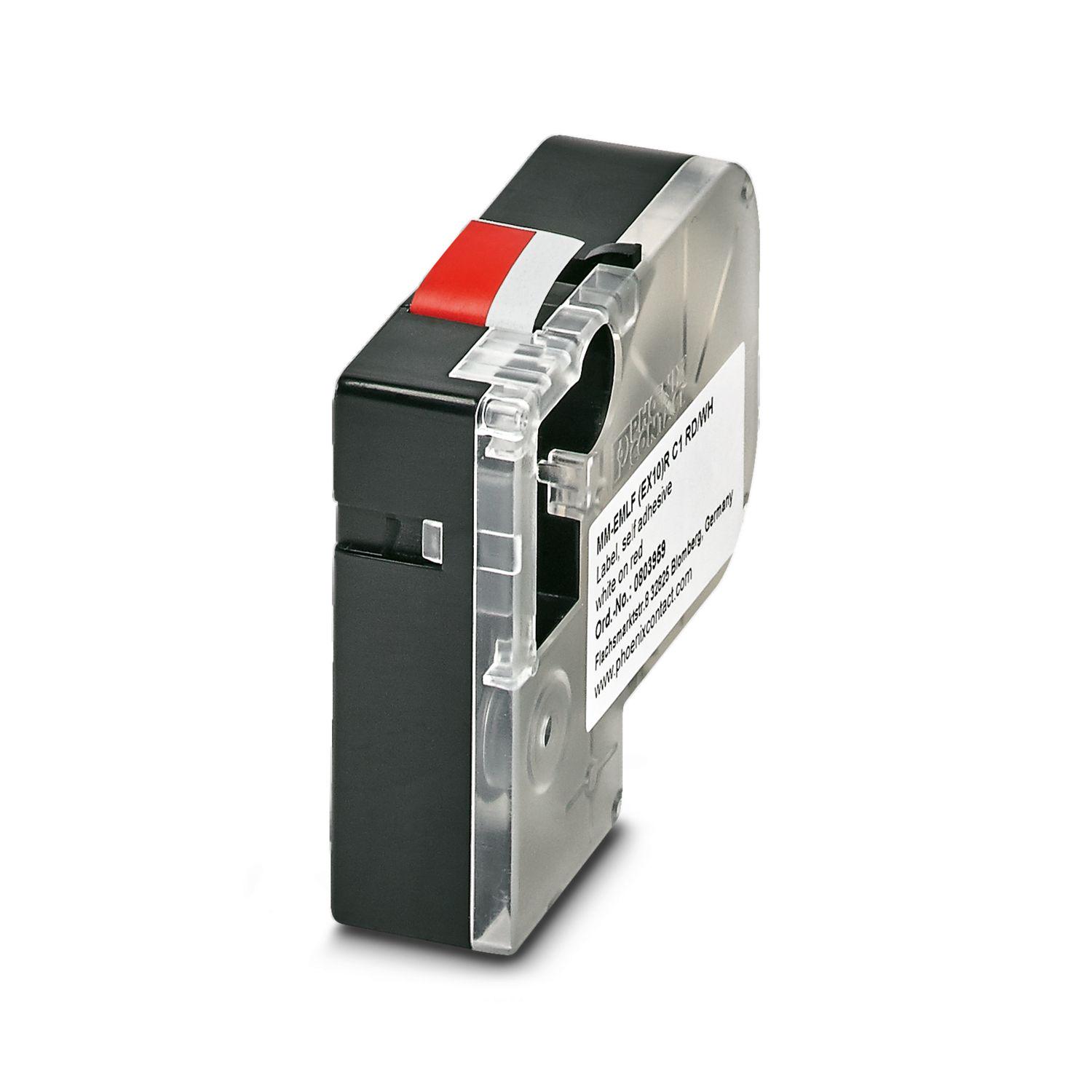 Картридж с этикеткой Phoenix Contact MM-EMLF EX10 R C1 RD/WH для принтера Красный (0803959)
