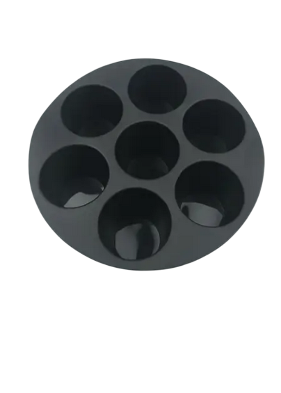 Форма силіконова для випічки та закусок в аерогрилі 17 см Чорний (TYQ-7)