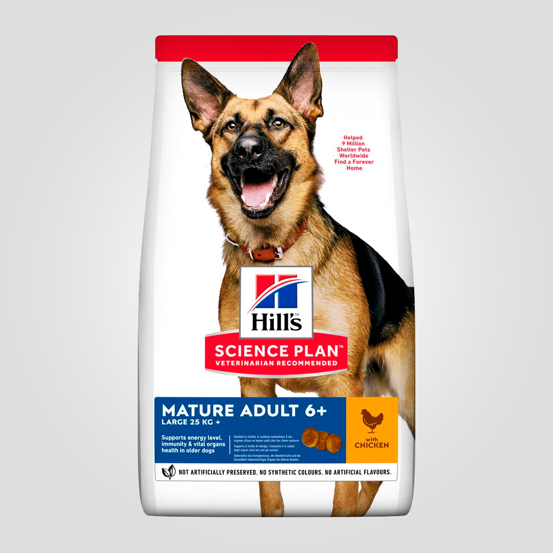 Корм сухой Hill's Science Plan Mature 6+ Large Breed для собак больших пород старше 6 лет с курицей 14 кг (2218421045)