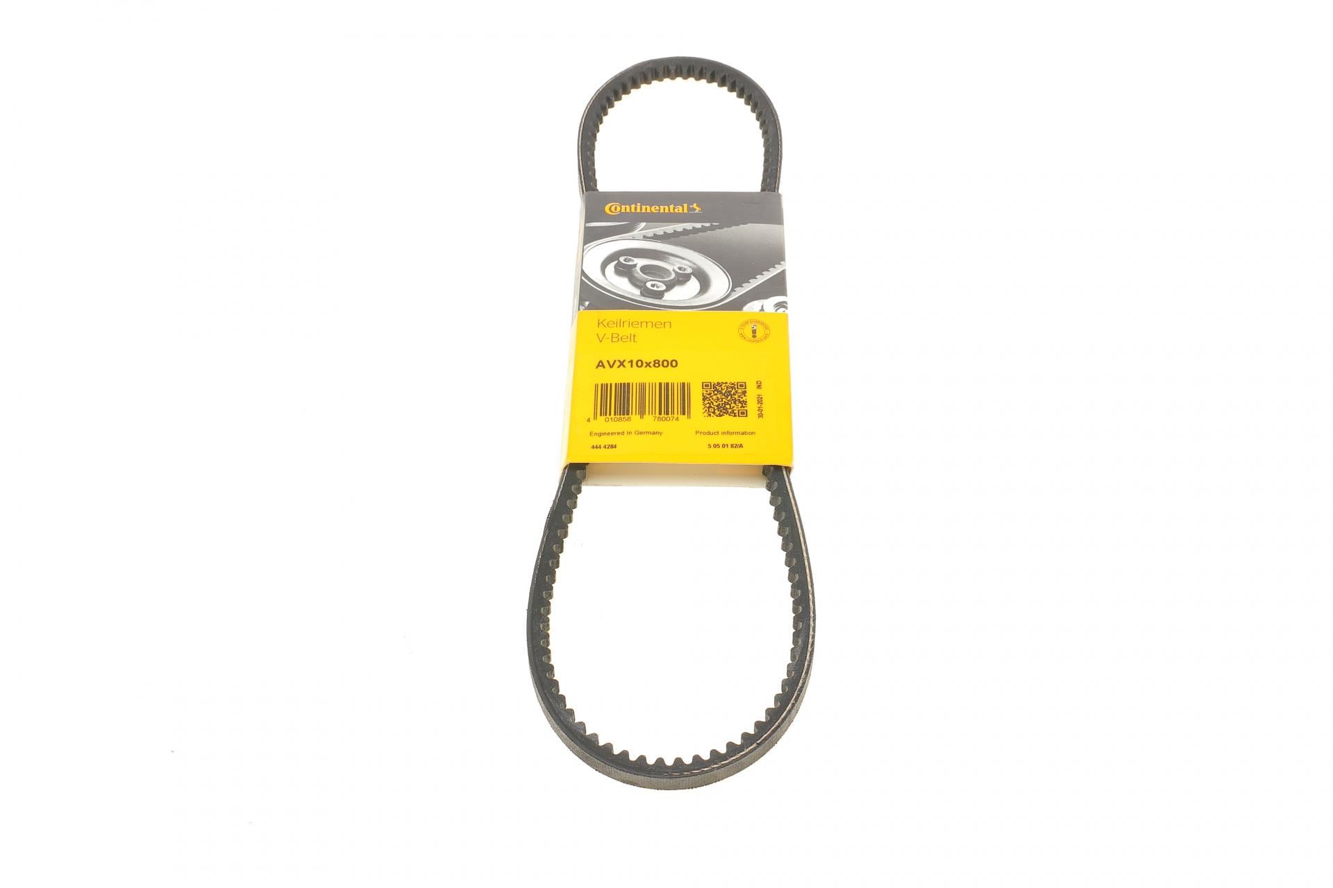Ремень генератора Continental Audi 80/90/100/200 1.8-2.3 76-91/BMW 3 E30/5 E34 1.6/1.8 87-95 AVX10X800