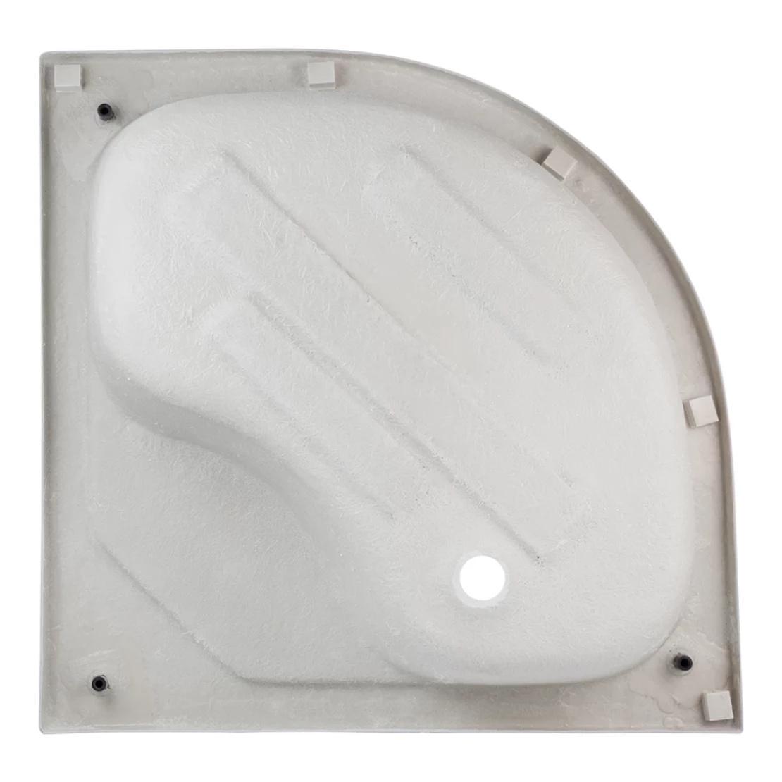 Душовий бокс Kroner KRP Harz C.Т.G. 214х90 напівкруглий зі склом 4 мм з піддоном 90х90 см Білий (CV029564) - фото 7