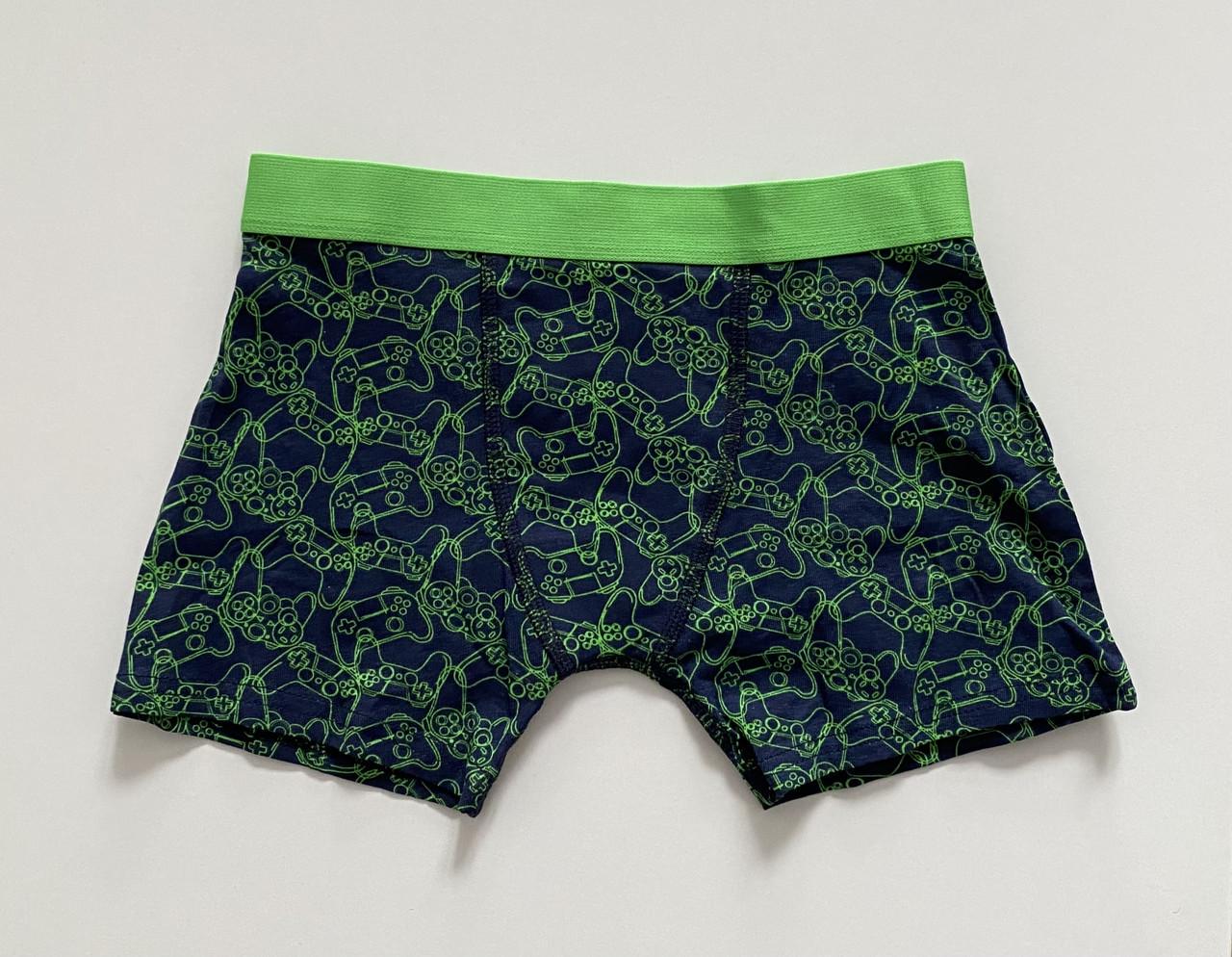 Труси-боксери на хлопчика з принтом геймпад Primark 128 см на 7-8 років Синій (2620381185)