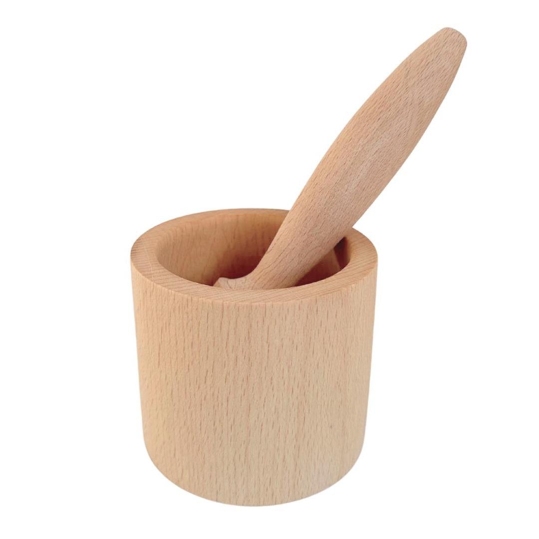 Ступка для спецій з товкачиком 10х9 см дерево (2540816632)