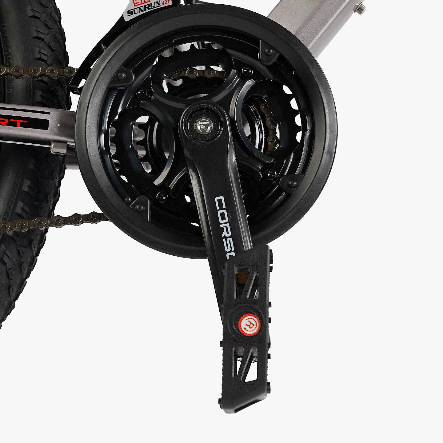 Велосипед горный подростковый Corso Patrol 24" Серый - фото 4