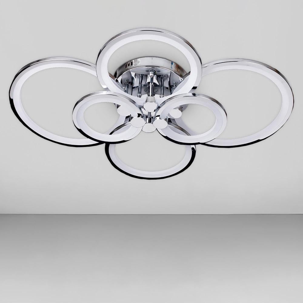 Люстра стельова світлодіодна Light House SL-18184/2/2/2 CR 192W Dimmer 3000-6000К 130х780х570 мм Хром