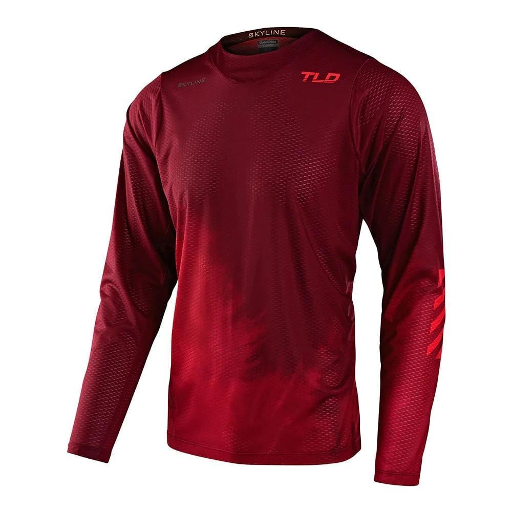 Джерси TLD SKYLINE AIR LS JERSEY FADES M Wine (345606013)