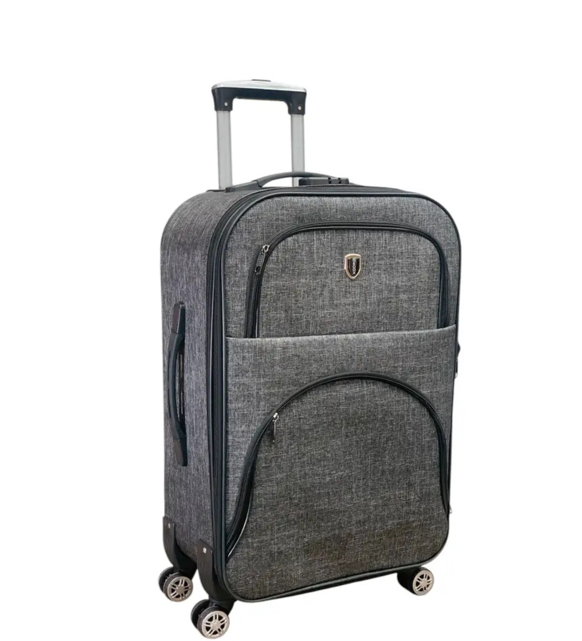 Чемодан тканевый Impertex TK010-М водонепроницаемый на 4 двойных колесах средний М 70 л