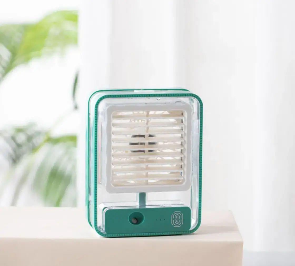 Вентилятор мини с функцией увлажнения JISULIFE питанием от сети и USB с 4 скоростями 3 Вт пластик (opt-15682)