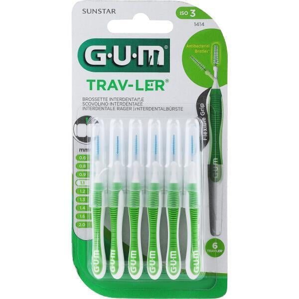 Міжзубні йоржики GUM TravLer 1 1 мм 6 шт.