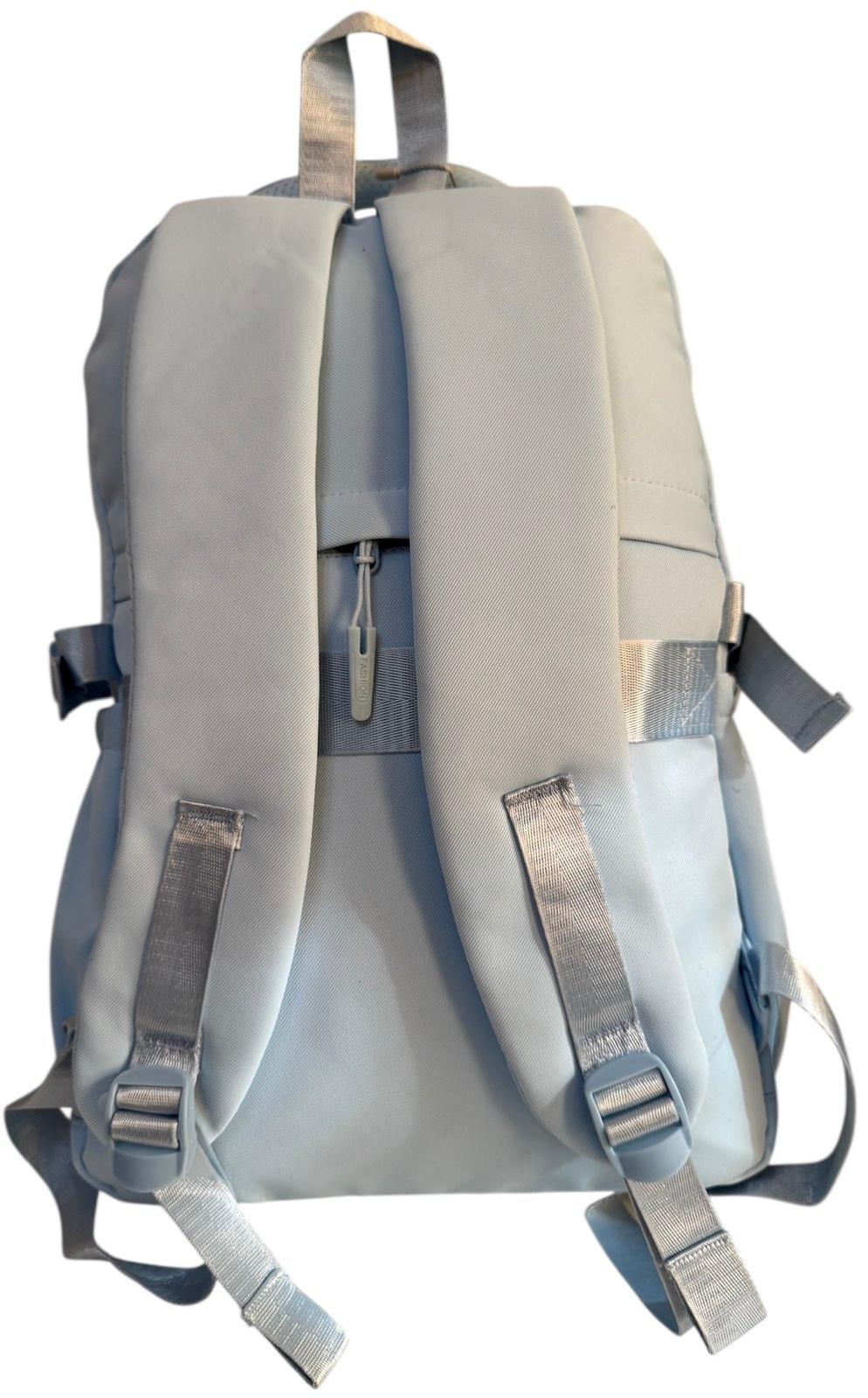 Рюкзак шкільний з трьома відділеннями Блакитний (5108BL) - фото 2 Рюкзак шкільний з трьома відділеннями Блакитний (5108BL) - фото 2