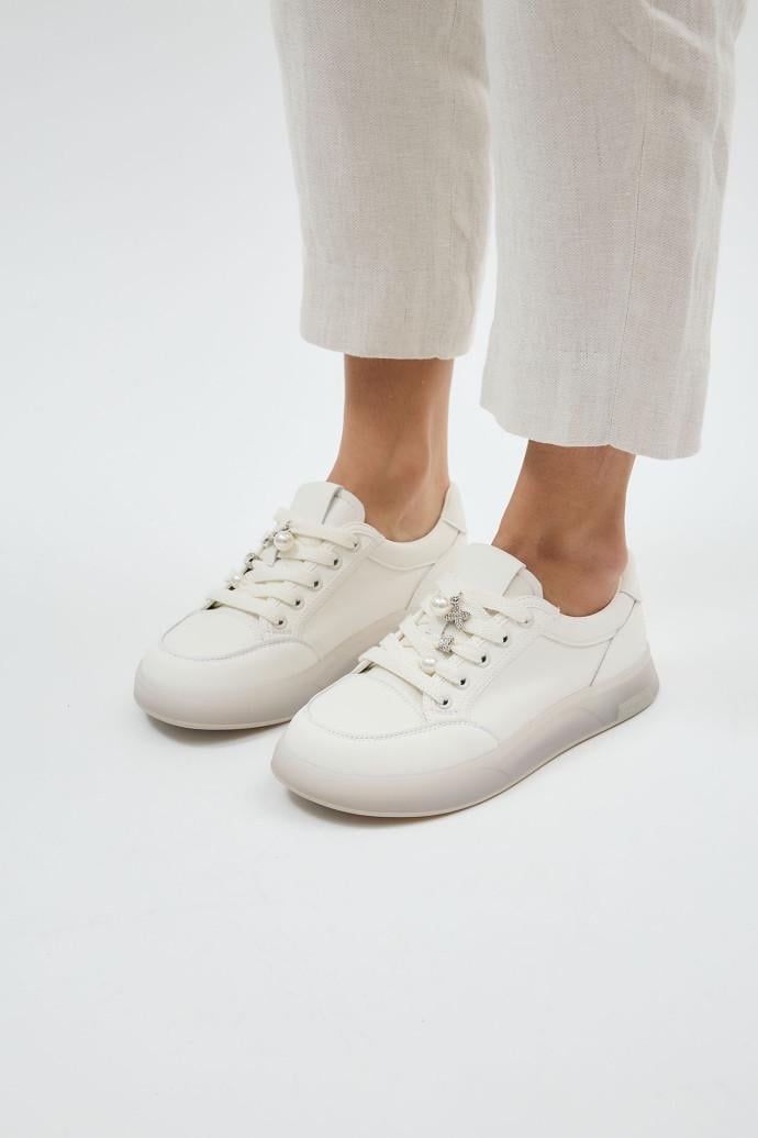 Кеды женские LONZA кожаные р. 36 Белый (198891)