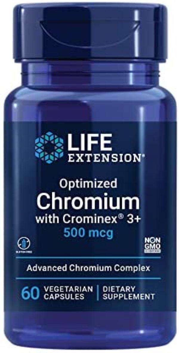 Оптимизированный Хром Life Extension with Crominex 3 500 мг 60 капсул (00000034953)