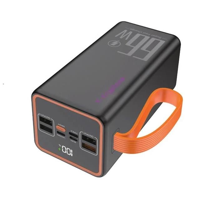 Повербанк Y-Kryptone GT-52 LED Light 50000 mAh QC3.0 22,5W 66W Super Fast Charge Black (YK-GT52L-B)