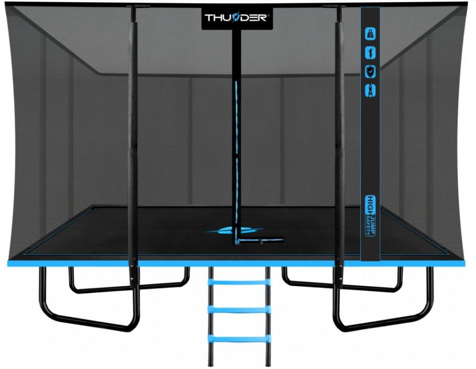 Батут с внутренней сеткой Thunder Outside Phenom 8x12FT Black/Blue (63682)