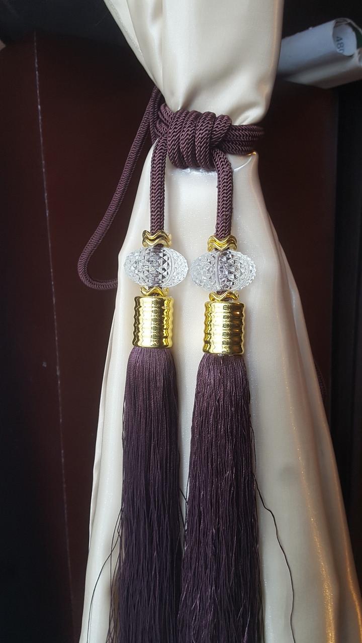 Пензлик для штор декор кристал Коричневий (2673096092) - фото 4 Пензлик для штор декор кристал Коричневий (2673096092) - фото 4