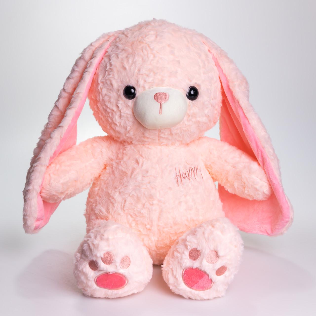 М'яка іграшка Зайчик із пледом 100х180 см Рожевий (509-9P)