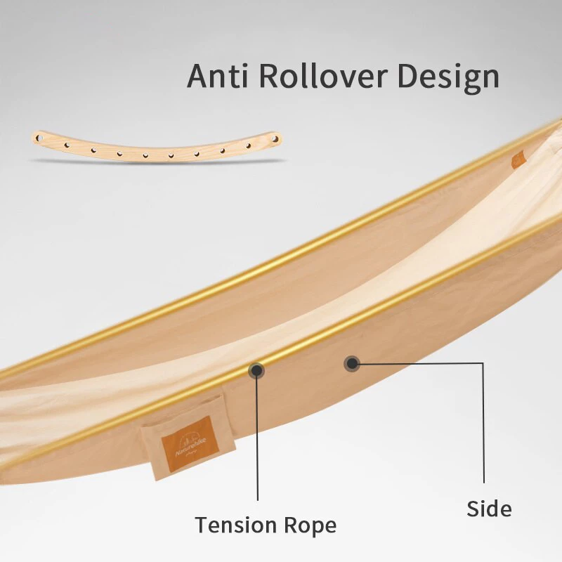 Гамак Naturehike Anti-rollover соттон NH20DC001 Коричневый - фото 3