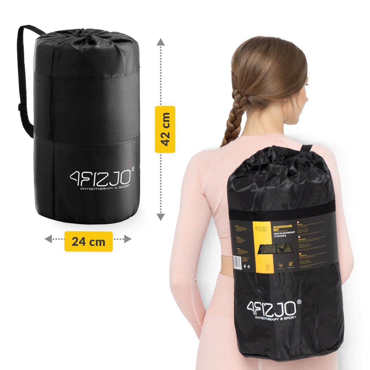 Килимок акупунктурний з валиком 4fizjo Classic Mat XL Аплікатор Кузнєцова Black/Gold (P-5907739315052) - фото 9 Килимок акупунктурний з валиком 4fizjo Classic Mat XL Аплікатор Кузнєцова Black/Gold (P-5907739315052) - фото 9