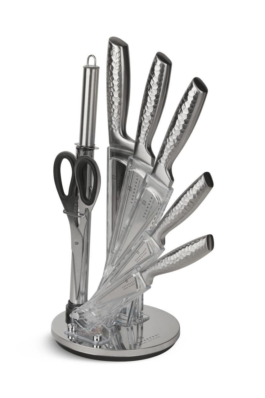 Набор кухонных ножей Edenberg из нержавеющей стали на подставке 8 пр. (EB-972) - фото 2 Набор кухонных ножей Edenberg из нержавеющей стали на подставке 8 пр. (EB-972) - фото 2