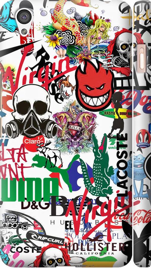 Чохол на OnePlus X Many different logos (4022m-385-42517)