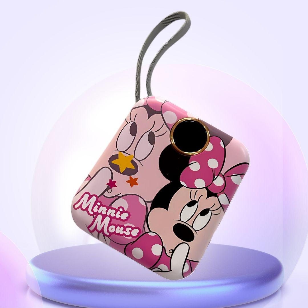 Павербанк с быстрой зарядкой Minnie с двумя встроенными кабелями Type-C/Lightning 10000 mAh 120W (Powerbank_13_Minnie)