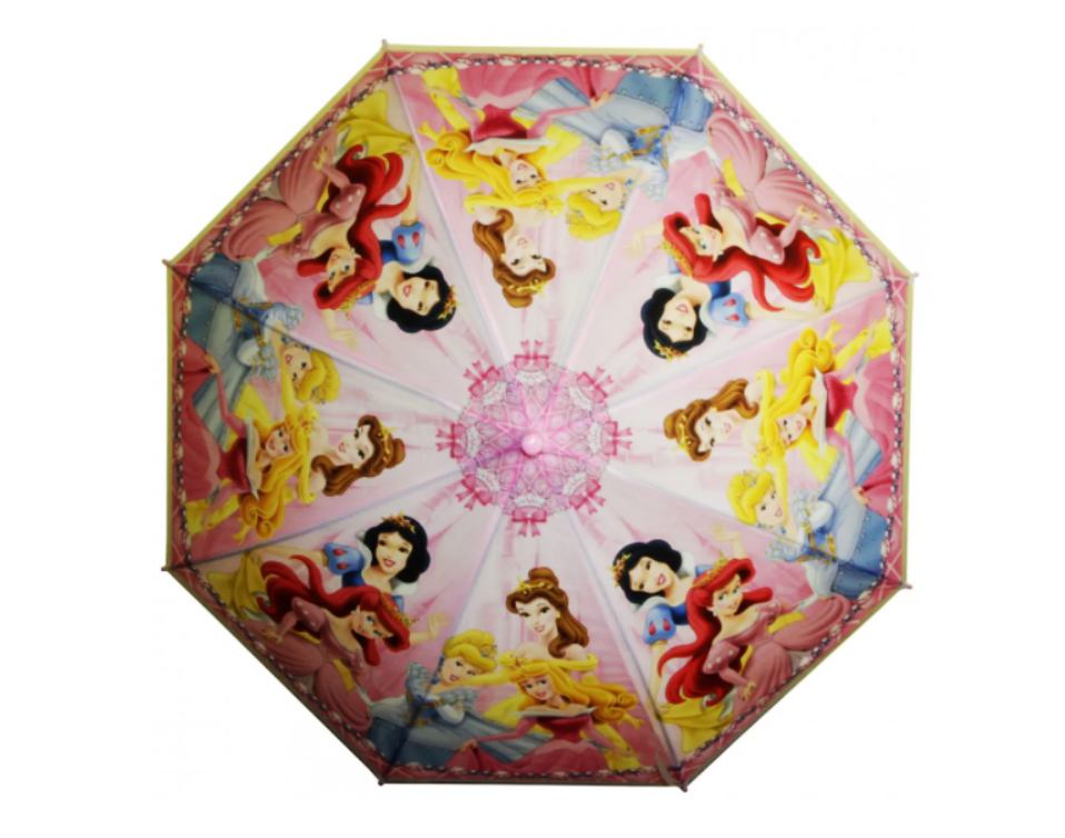 Детский зонт-трость SUNROZ Princess Umbrella Стиль 4 с принцессой для девочки